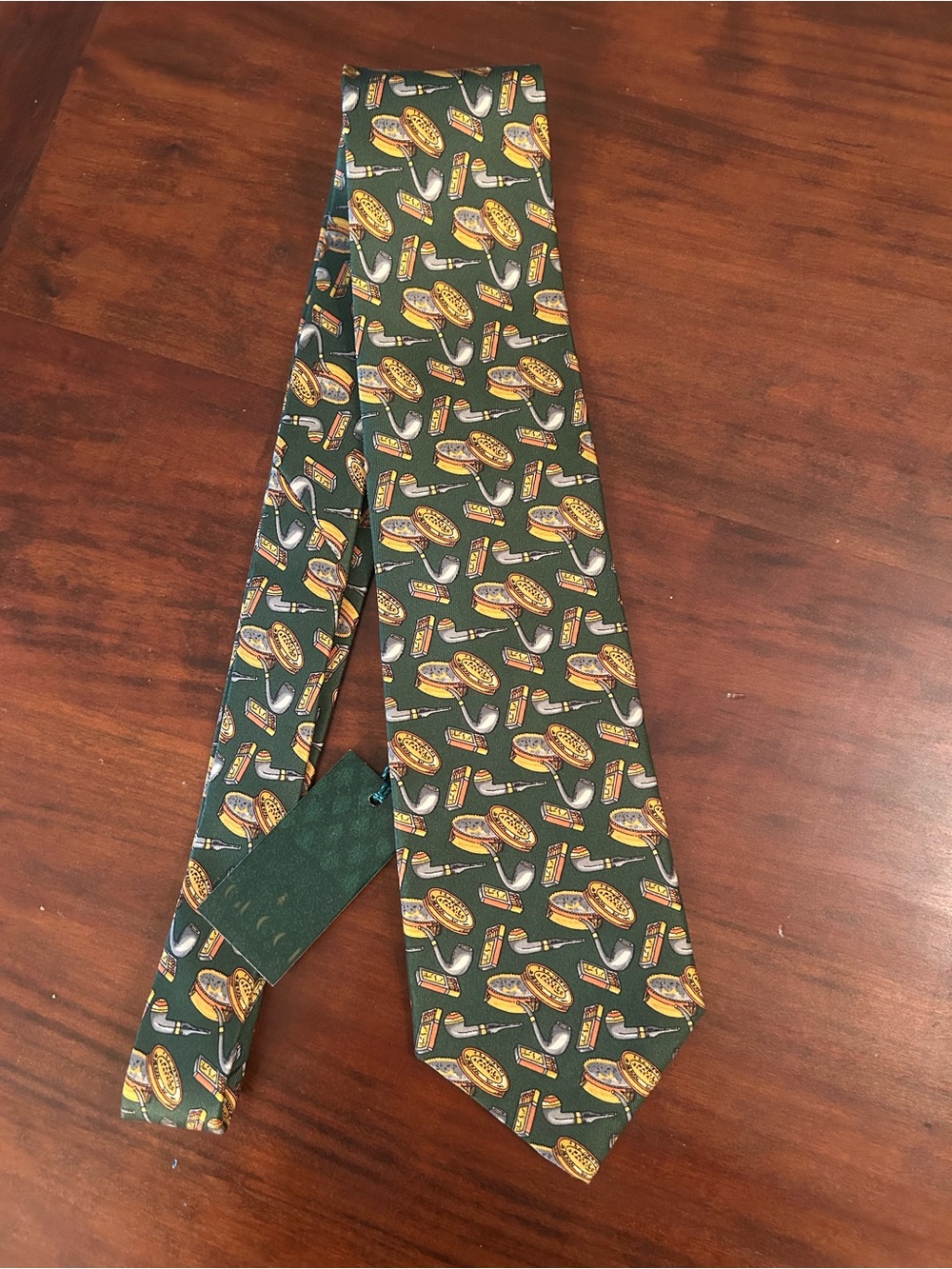 NWT Gucci Silk Pipe Tie